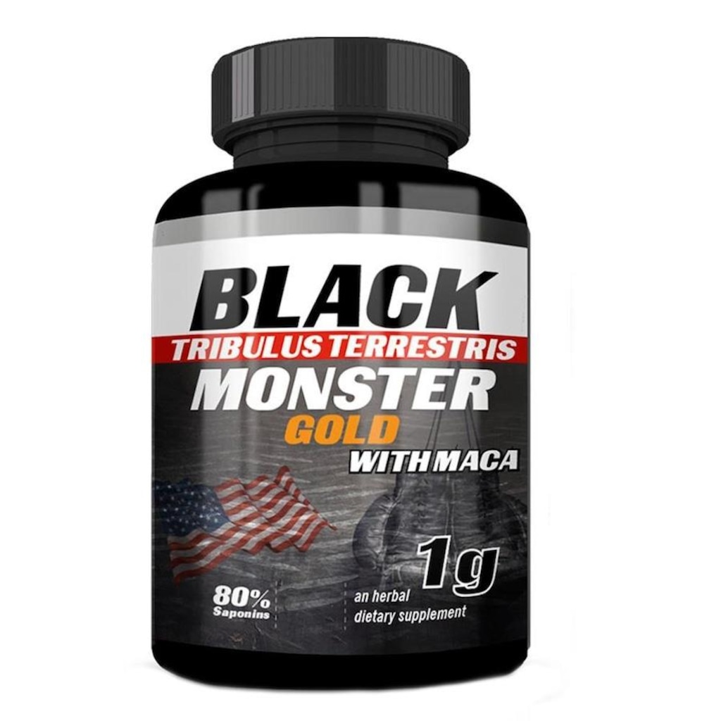 Tribulatus Terrestris e Maca Peruana Black Monster Gold Bionutri - 90 Caps - Foto 1