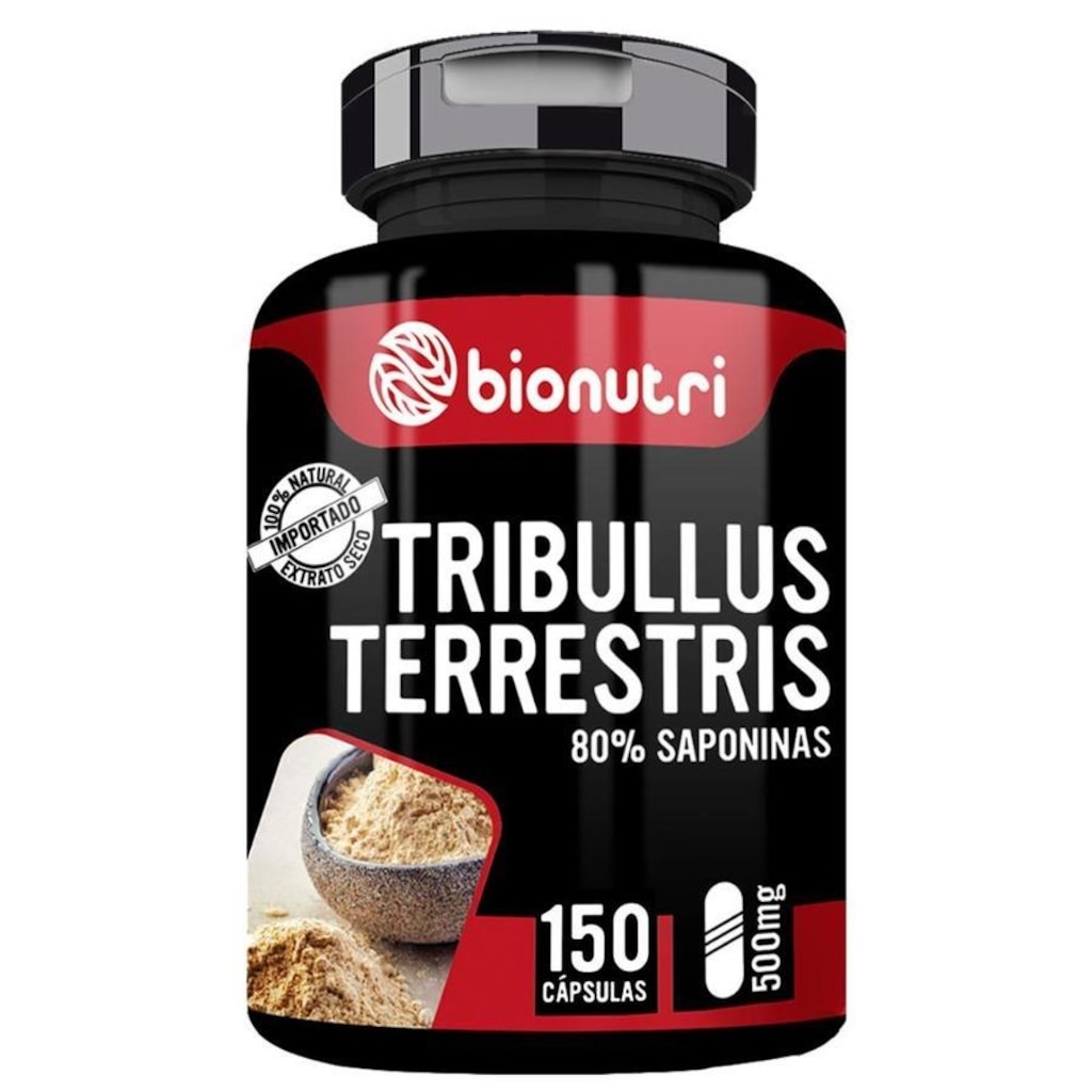 Tribulluss Terrestris Test. 80% saponinas 500mg Bionutri - 150 Caps - Foto 1