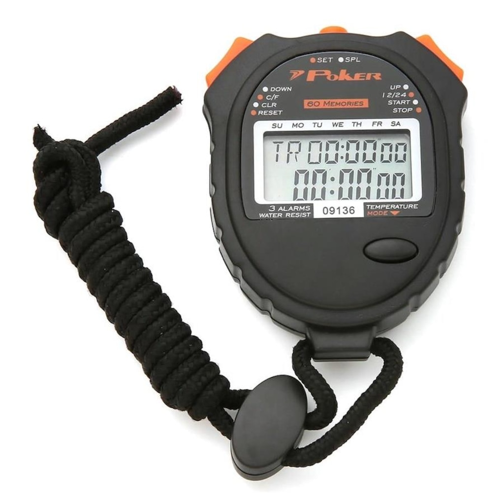 Cronômetro Digital Poker Running - Foto 1