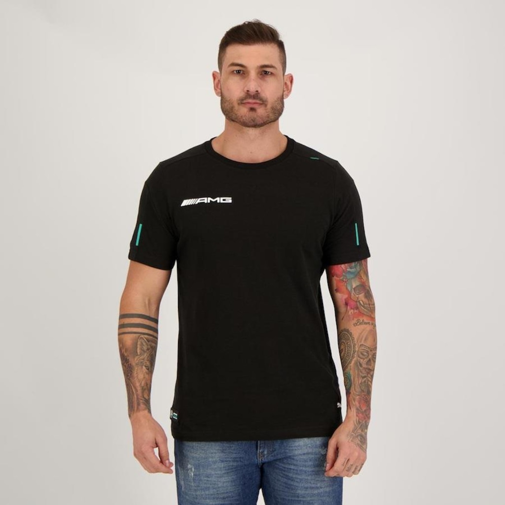 Camiseta Puma Mercedes AMG Petronas MAPF1 II - Masculina - Foto 1