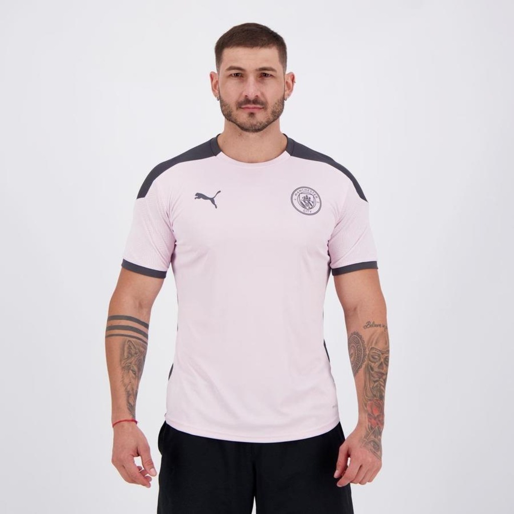Camisa Puma Manchester City Treino 2021 - Masculina - Foto 1