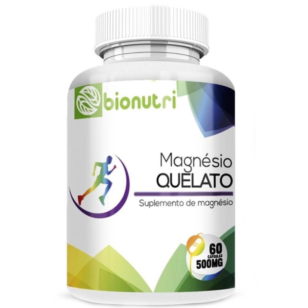 Magnésio Quelato Concentrado 100% Puro Bionutri - 60 cápsulas - Foto 1