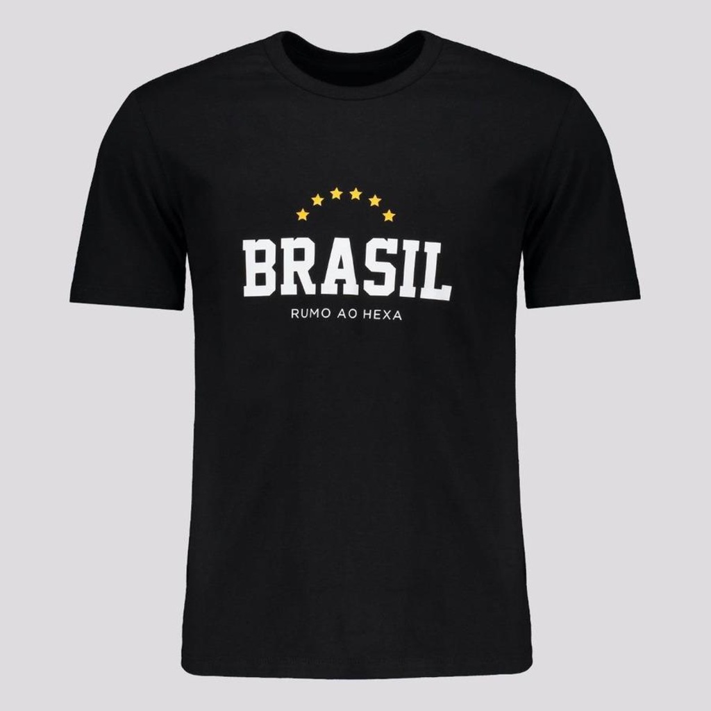 Camisa Futfanatics Brasil Estrelas - Masculina - Foto 1
