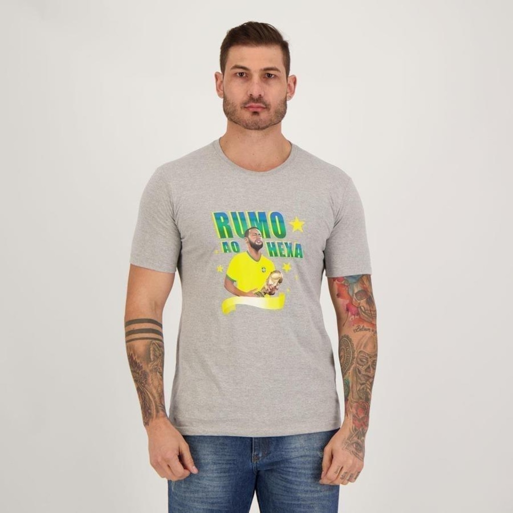 Imagem 2 do produto Camiseta Futfanatics Neymar Hexa - Masculina