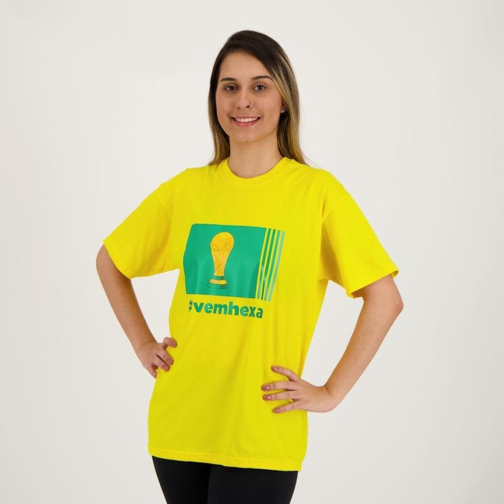 Imagem 2 do produto Camiseta Futfanatics Brasil Vem Hexa - Masculina