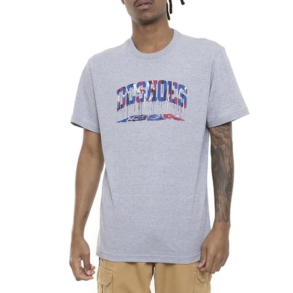 Camiseta Dc Shoes Stacked Drip - Masculina