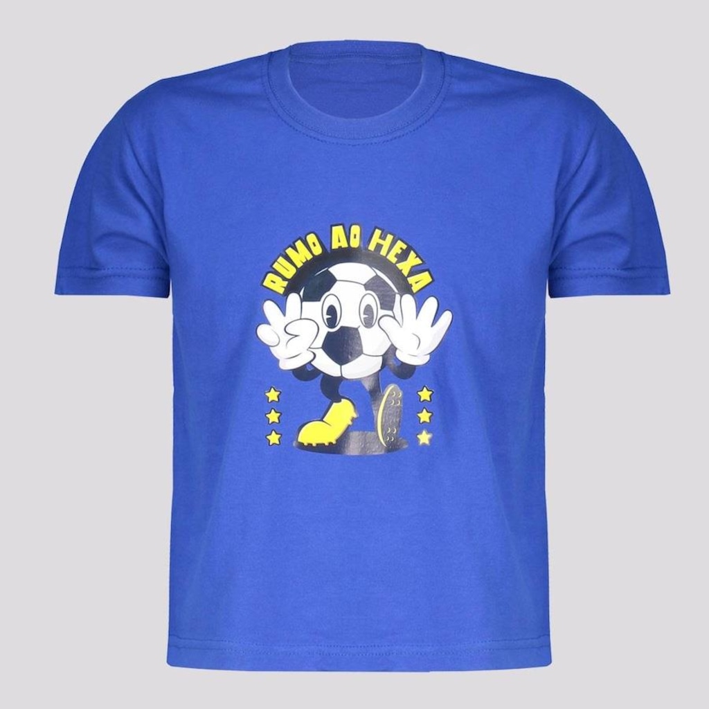 Camiseta Futfanatics Bolinha do Hexa - Infantil