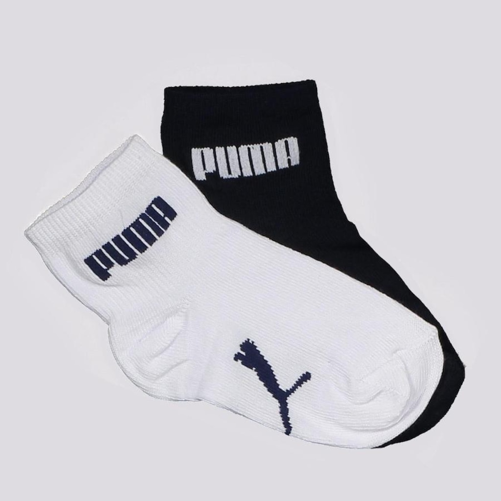 Meia Cano Baixo Puma - 2 Pares - Infantil