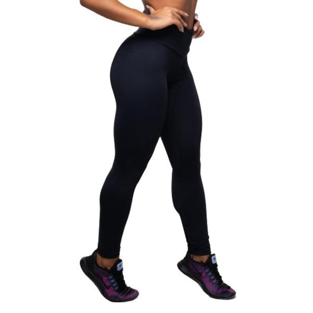 Imagem 4 do produto Kit de Calça Legging Belmento Suplex Básica Cintura Alta - Feminina - 2 Unds