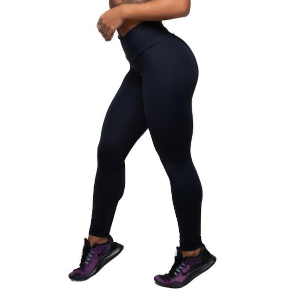 Imagem 2 do produto Kit de Calça Legging Belmento Suplex Básica Cintura Alta - Feminina - 2 Unds