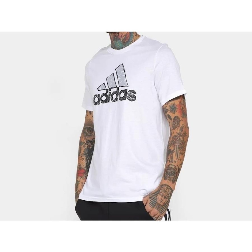 Camiseta adidas Logo SKT BOS GT - Masculina - Foto 1