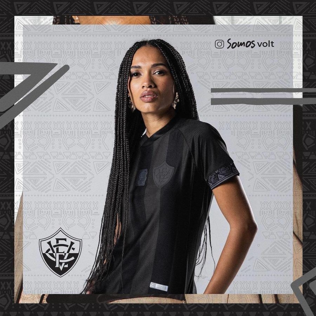 Camisa Volt Vitória Consciência Negra 2022 - Masculina - Foto 1