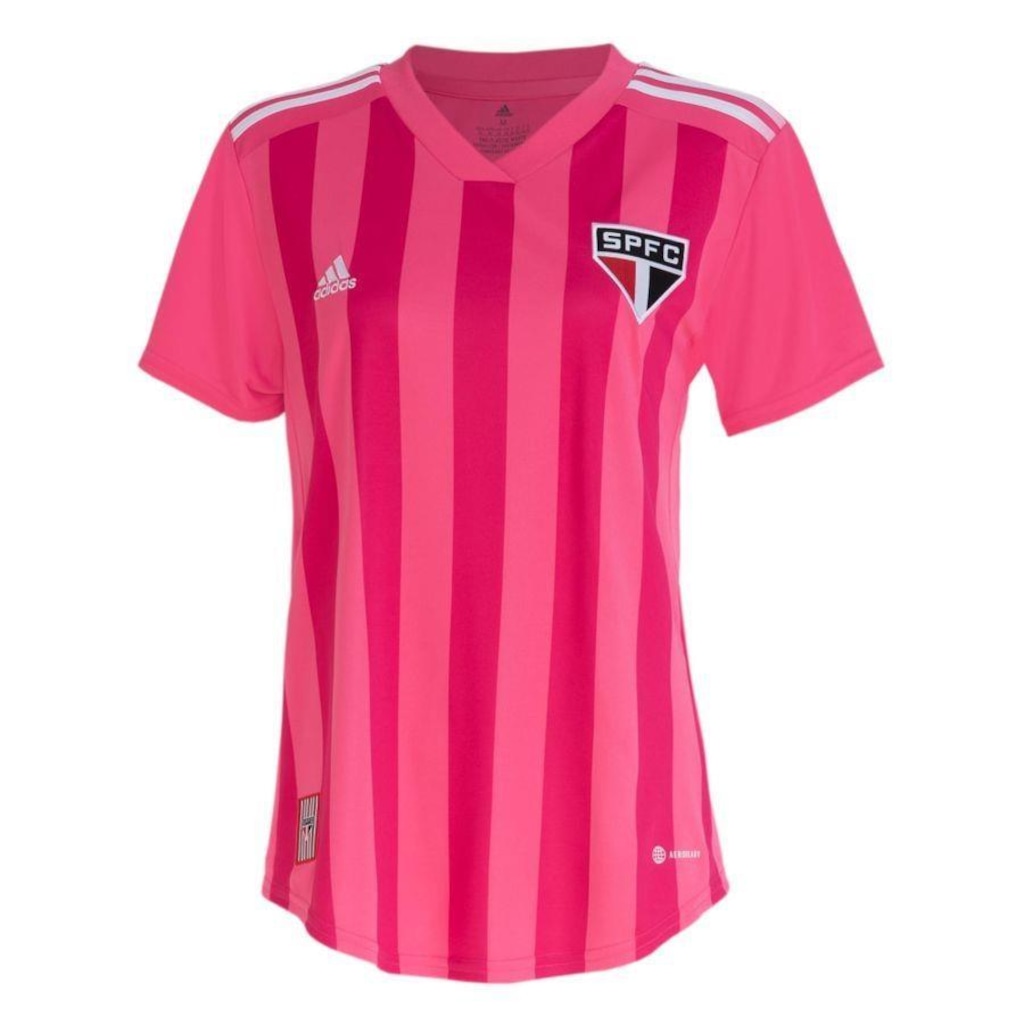 Camisa do São Paulo Outubro Rosa adidas - Feminina - Foto 1