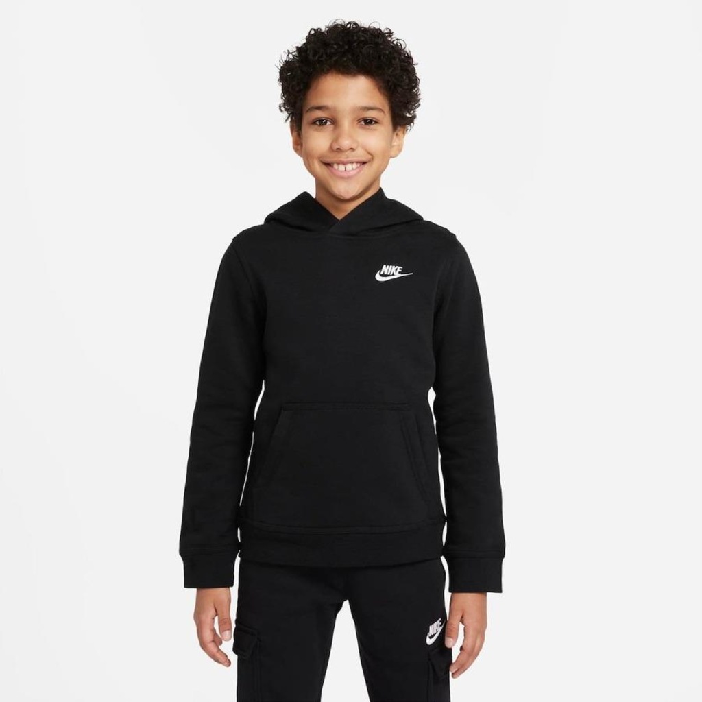 Blusão sem Capuz Nike Sportswear Club - Infantil - Foto 1