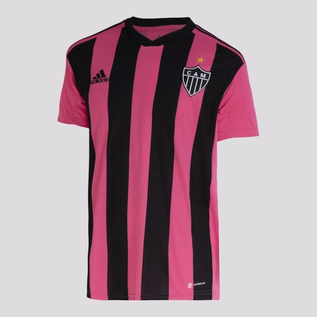 Camisa Outubro Rosa do Atlético Mineiro adidas - Masculina - Foto 1