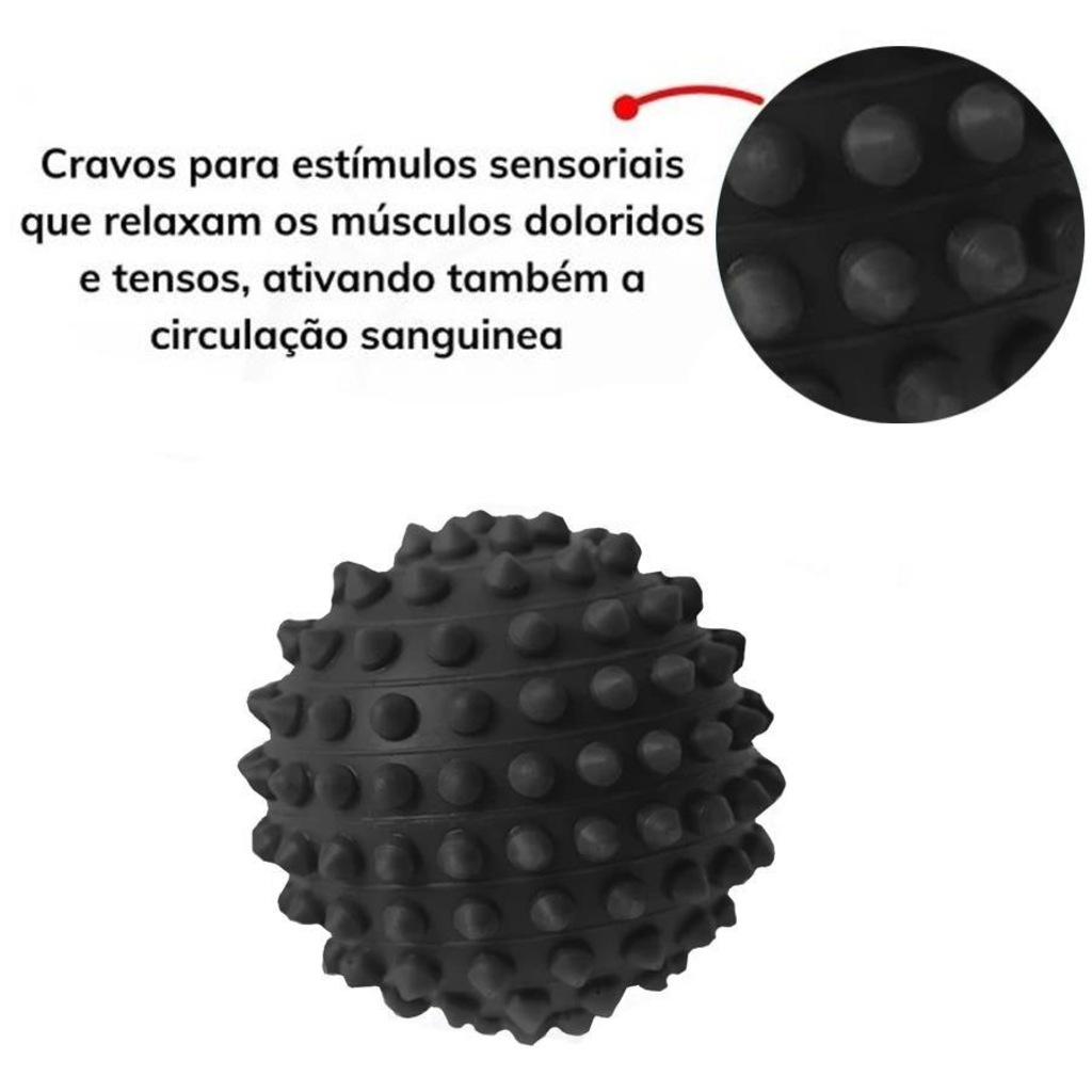 Imagem 2 do produto Bola Gold Sports Exercitadora Fisioterapia - 10cm