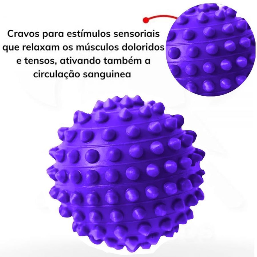 Imagem 2 do produto Bola Gold Sports Exercitadora Fisioterapia - 10cm