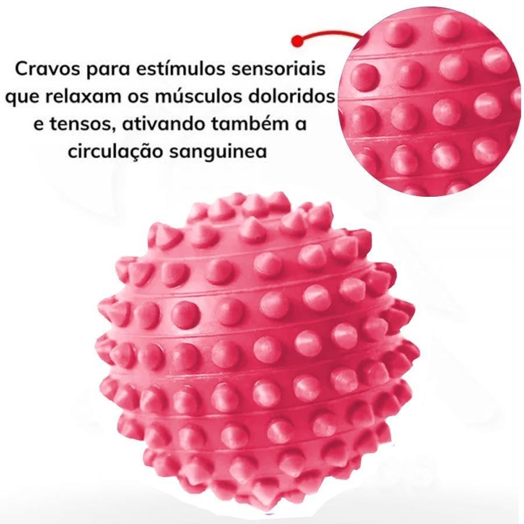 Imagem 2 do produto Bola Gold Sports Exercitadora Fisioterapia - 10cm