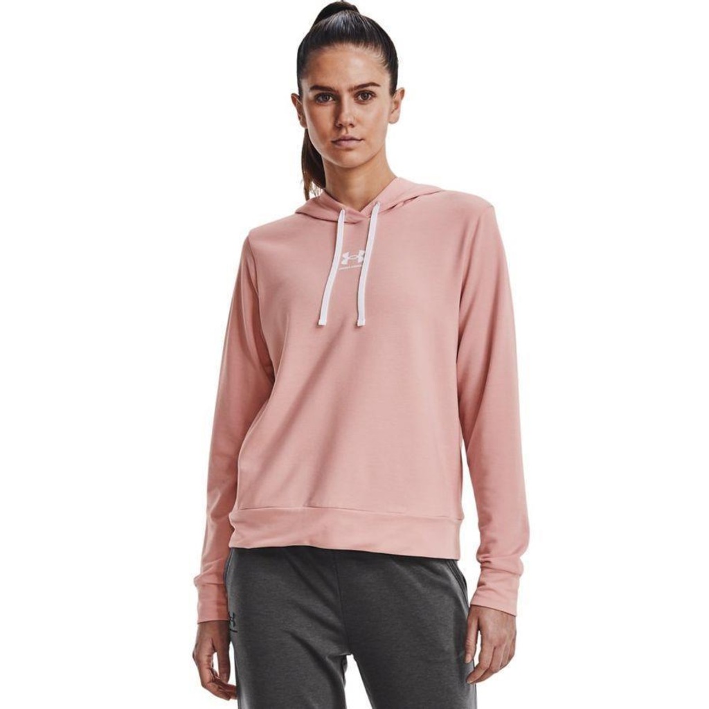Blusão de Moletom Under Armour Rival Terry FZ - Feminina - Foto 1