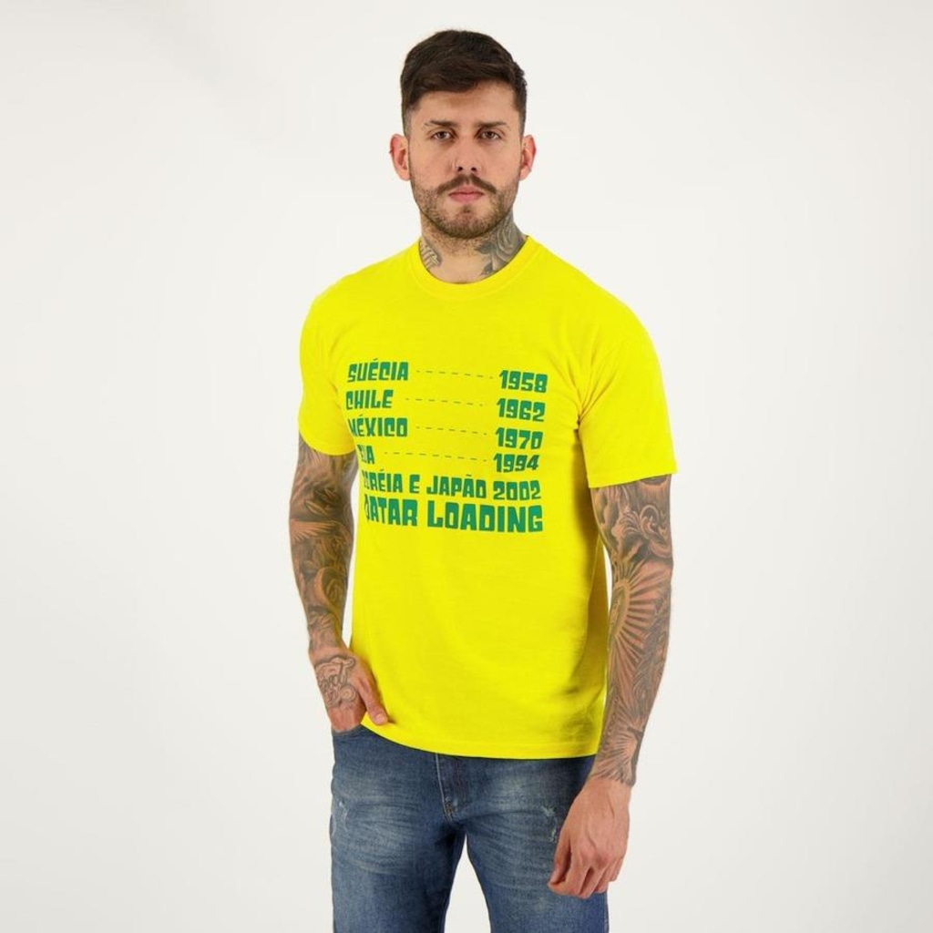 Imagem 2 do produto Camisa Futfanatics Brasil Copas - Masculina