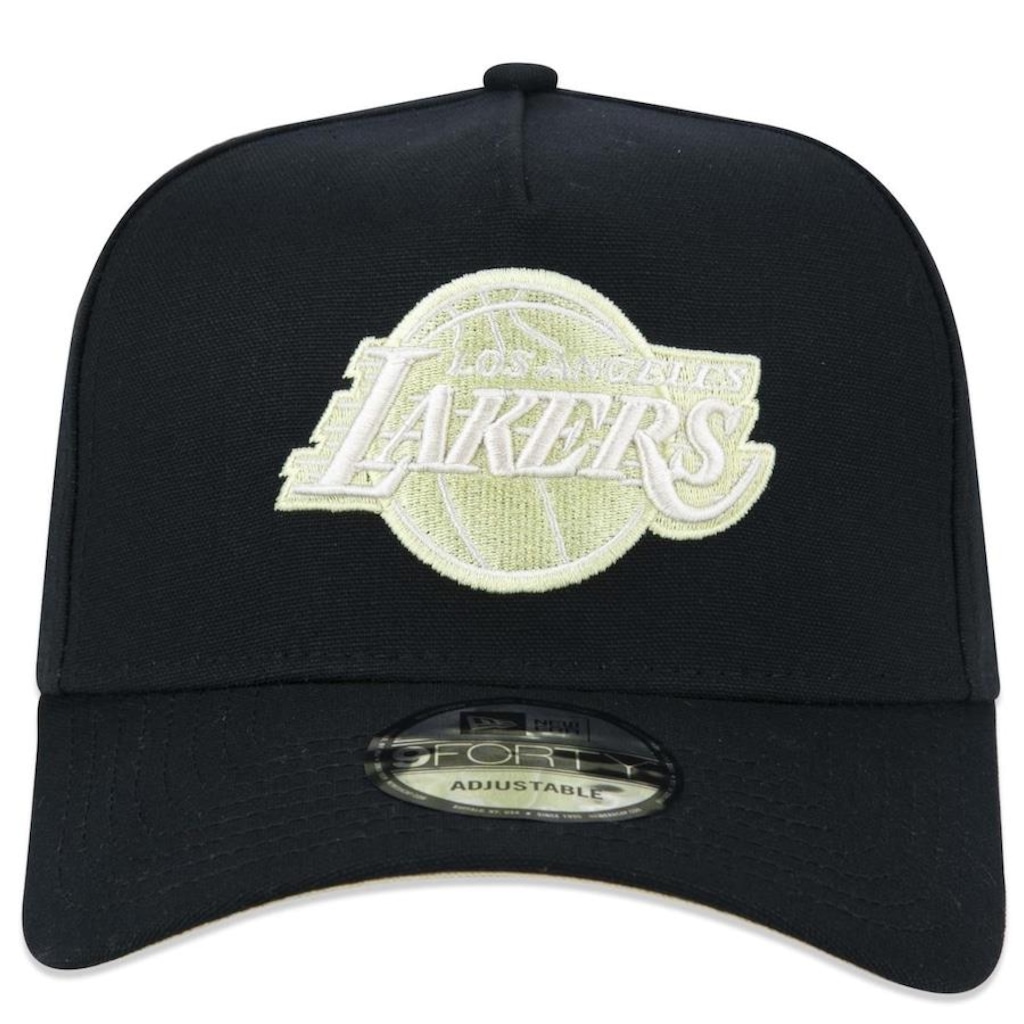 Boné Aba Curva New Era 9Forty A-Frame Nba Los Angeles Lakers - Snapback - Adulto - Foto 2