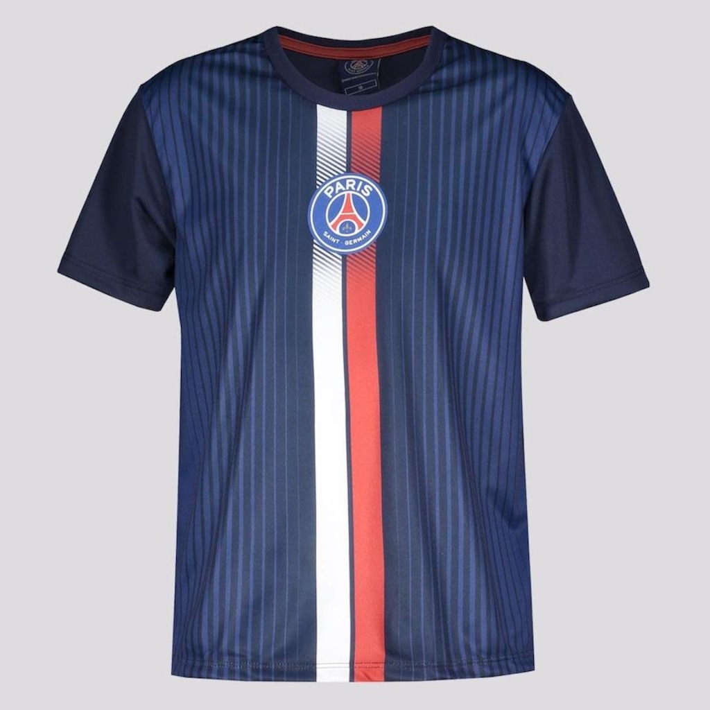 Camiseta PSG Infantil Manga Curta Clove