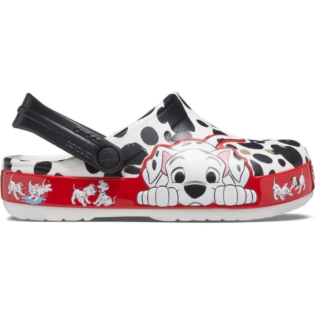 Imagem 1 do produto Sandália Crocs Fun Lab 101 Dalmatians Clog - Infantil