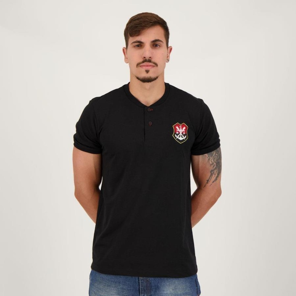 Camisa Polo do Flamengo Futfanatics Center - Masculina - Foto 1