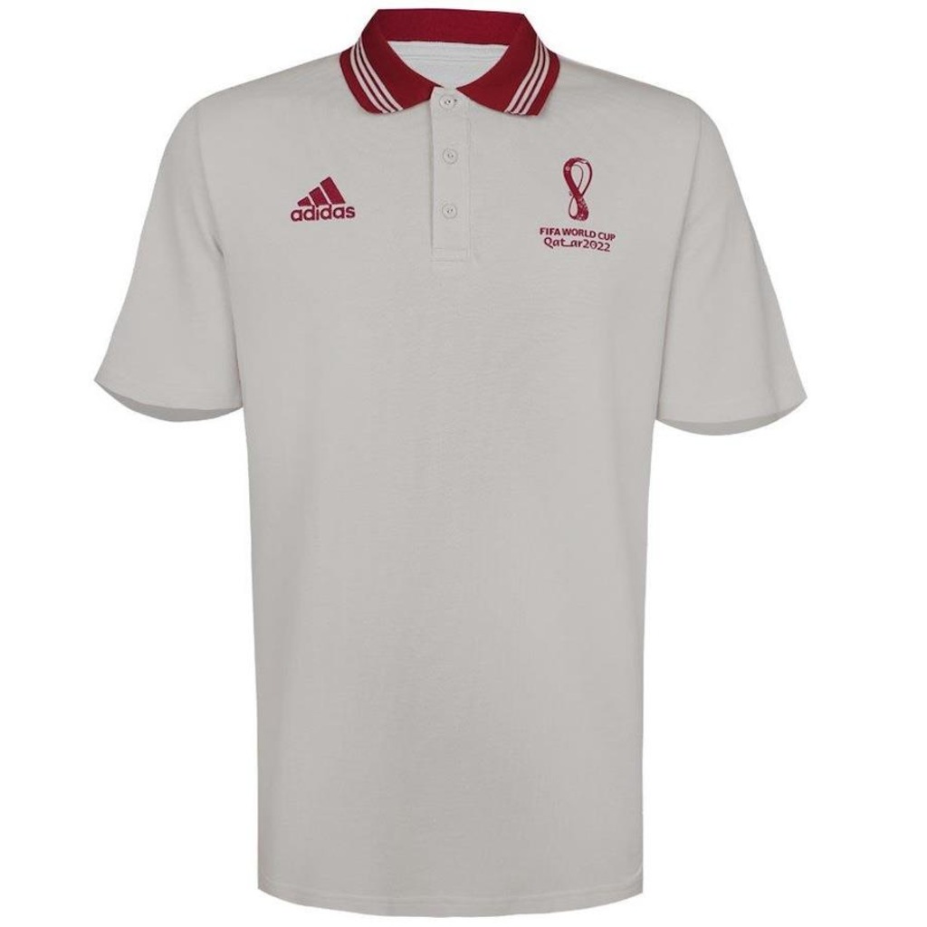 Camisa Polo adidas Oficial Evento WC22 - Masculina - Foto 1