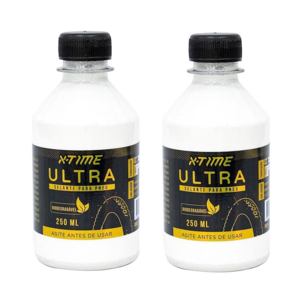 Kit de Selantes para Pneu X-Time Bike Tubeless Ultra Com 2 unidades - 250 ml