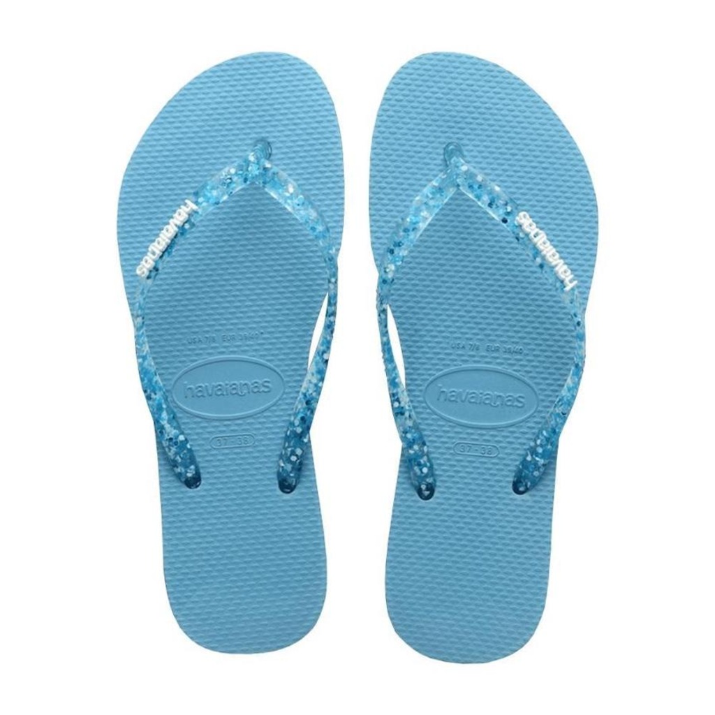 Chinelo Havaianas Slim Logo Metallic - Adulto - Foto 1