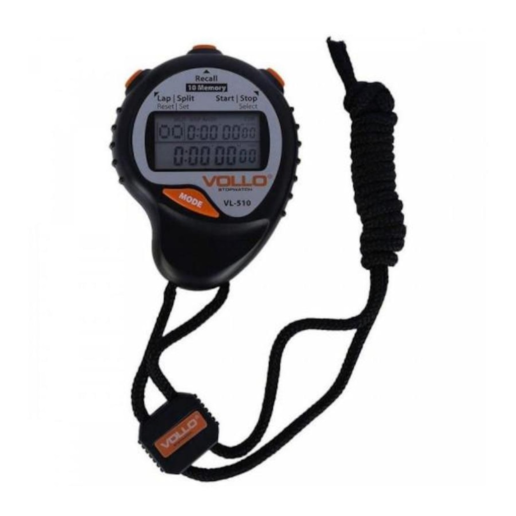Cronômetro VL-510 com 10 Memórias Vollo