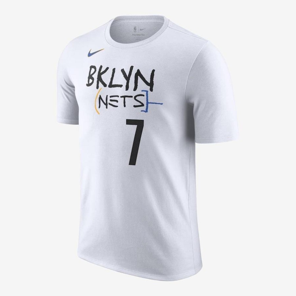 Camiseta Nike Brooklyn Nets City Edition - Masculina - Foto 1