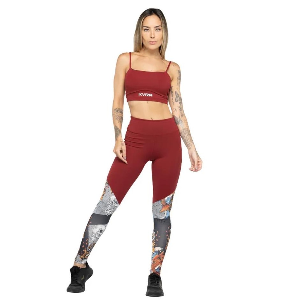 Calça Legging Kvra Basic Body Art - Feminina