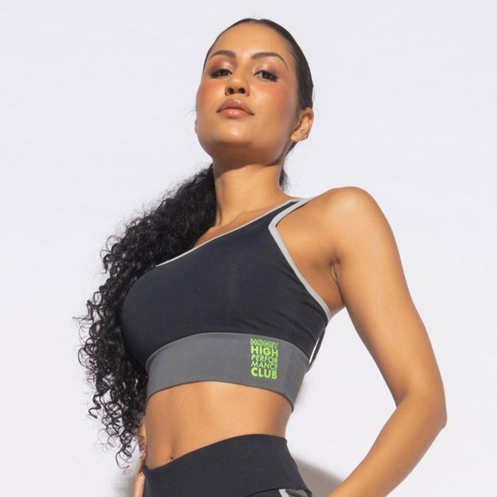 Top Fitness Honey Be Com Alças Duplas TP1410 - Adulto - Foto 1