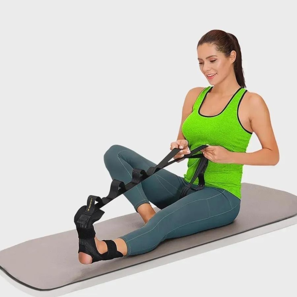 Faixa Alongadora Gold Sports para Membros Inferiores com Tornozeleira