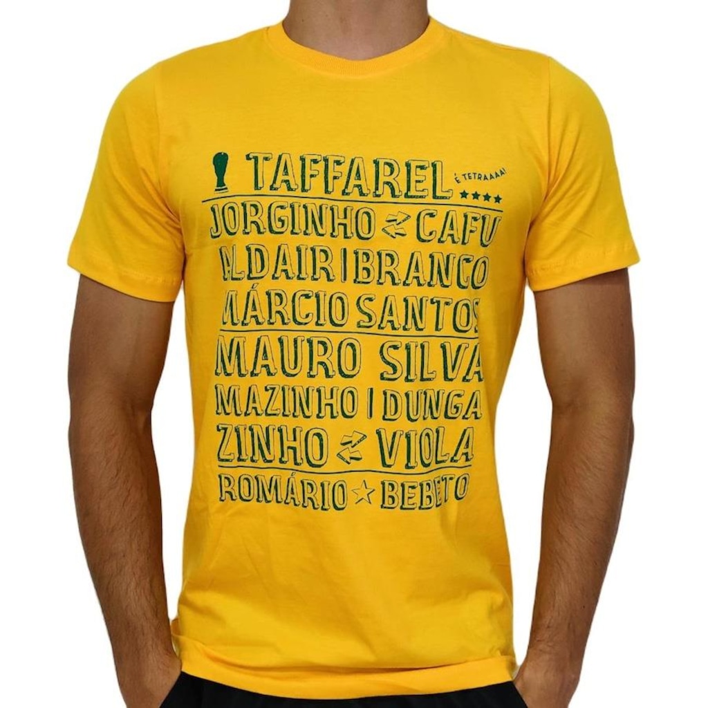 Camisa Brasil Retro Escalação Tetra 1994 RetroMania - Masculina