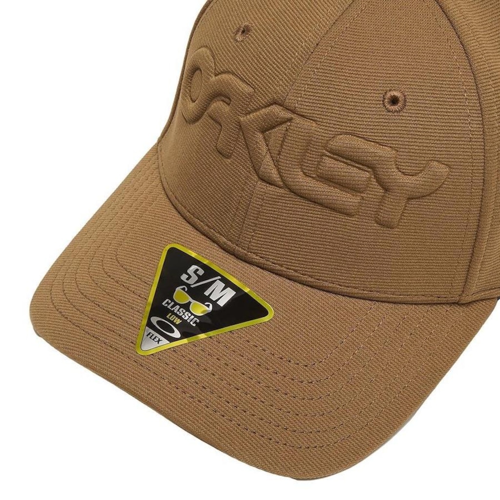 Imagem 3 do produto Boné Oakley 6 Panel Stretch Hat Embossed Coyote - Fechado - Adulto