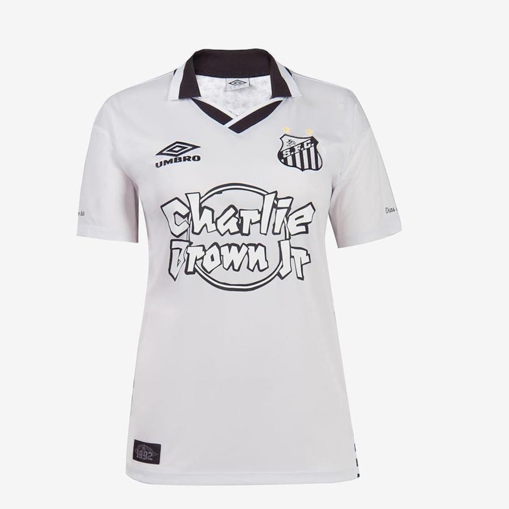 CAMISA DO SANTOS UMBRO CBJR DIAS DE GLÓRIA - FEMININA - Foto 1