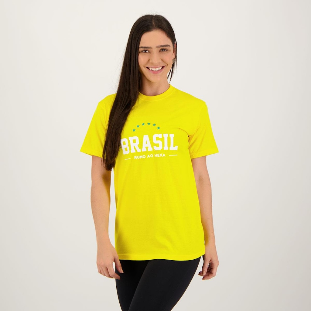 Camisa do Brasil Futfanatics Estrelas - Masculina