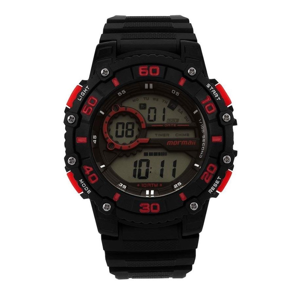 Relógio Digital Mormaii Digital Mo032608r - Masculino - Foto 1