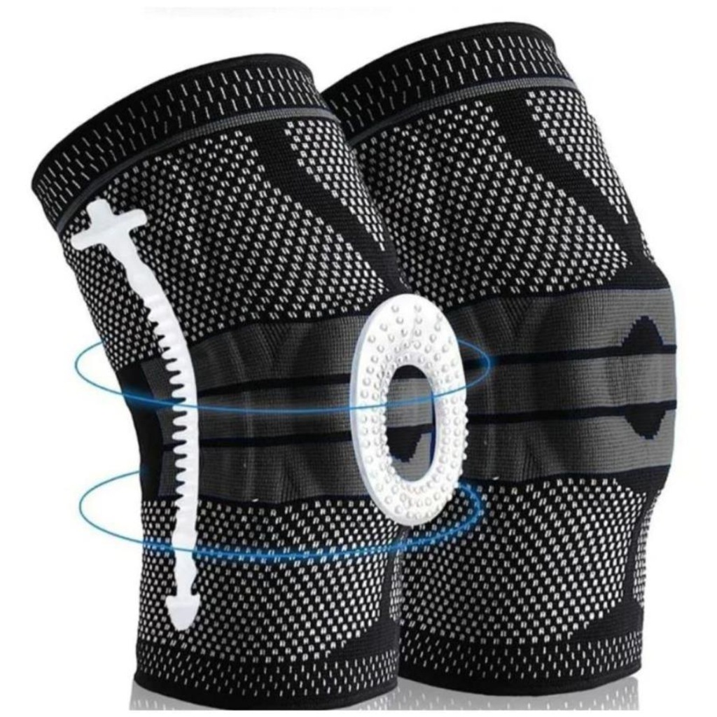 Joelheira Compressão Veiddorn Pad Silicone Aço flexível Estabilidade Cross - Foto 1