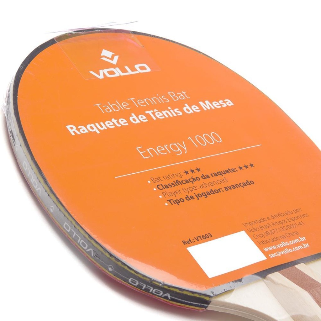 Imagem 5 do produto Raquete de Tênis de Mesa Vollo Energy 1000