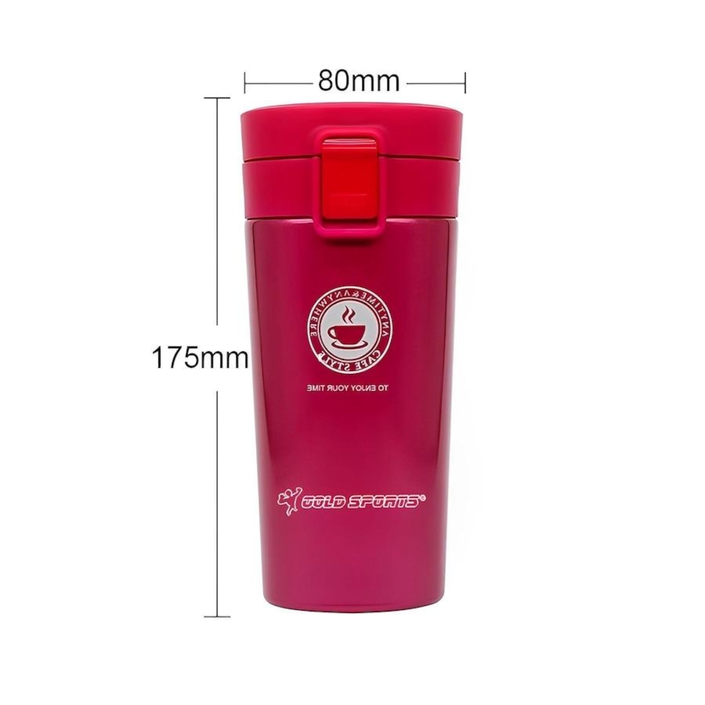 Imagem 2 do produto Copo Térmico com Tampa Gold Sports Thermique Plus Aço Inoxidável 304 - 500ml
