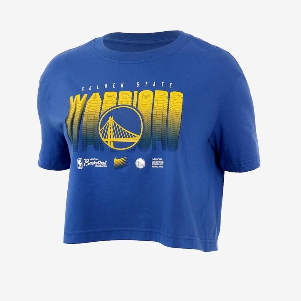 Camiseta Nike Golden State Warriors Courtside - Feminina - Foto 1