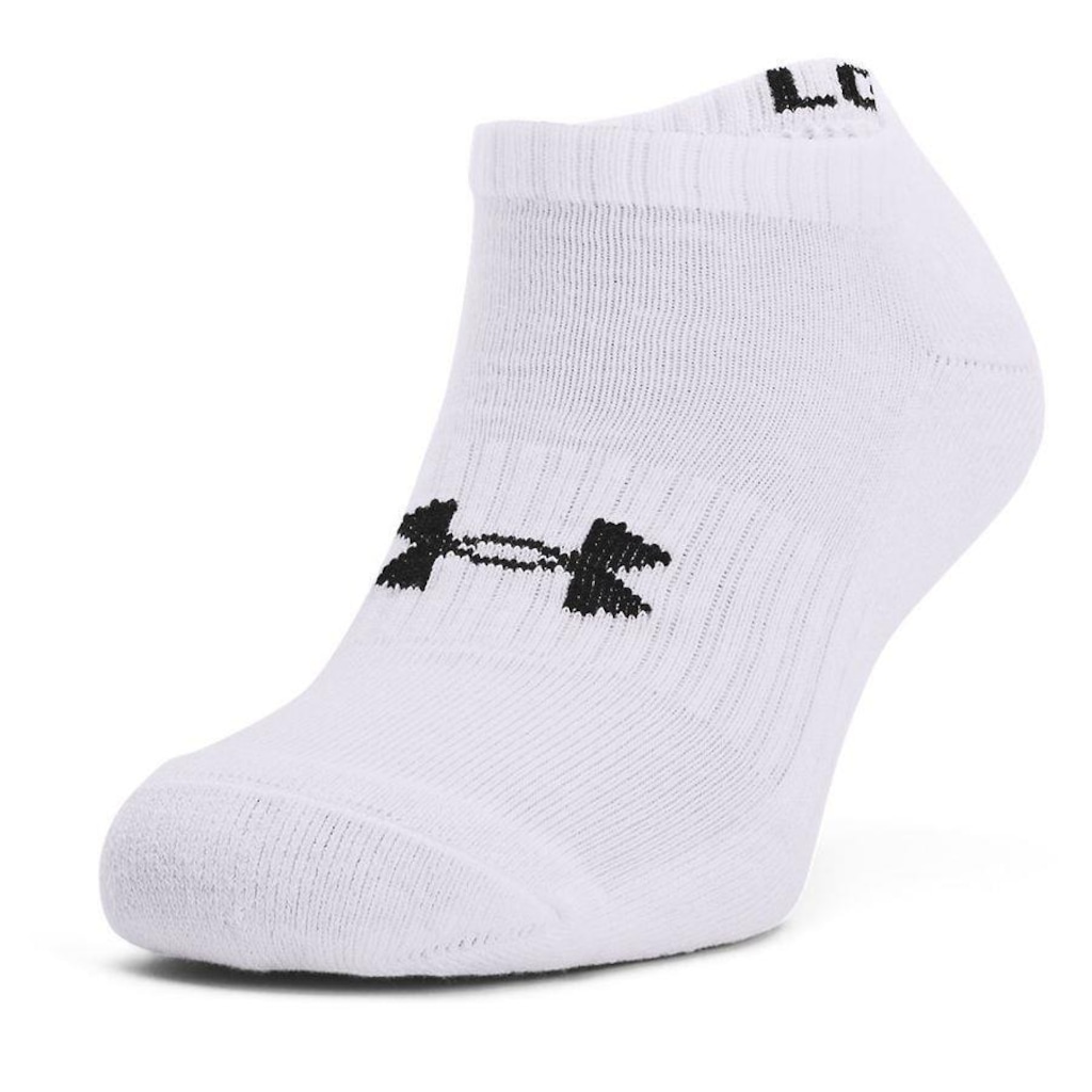 Imagem 2 do produto Kit Meias Cano Baixo Under Armour Core Cotton NS - 3 unidades - Unissex