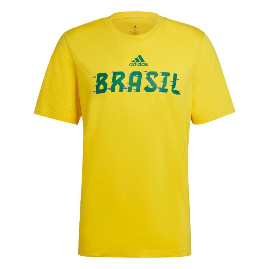 Camiseta adidas Brasil FIFA World Cup 2022™ - Masculina - Foto 1