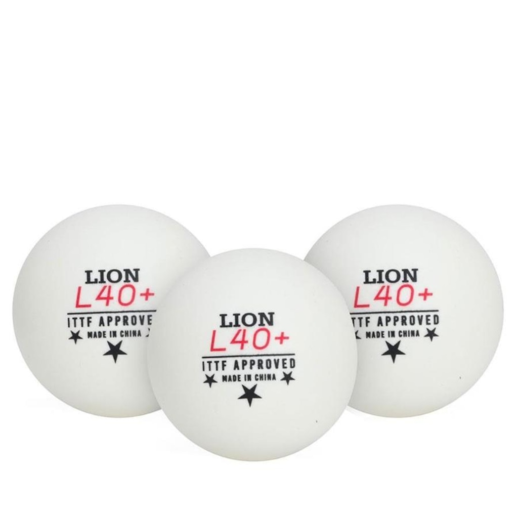 Bola de Tênis de Mesa Yashima Lion 3 Estrelas ITTF - 3 Unidades