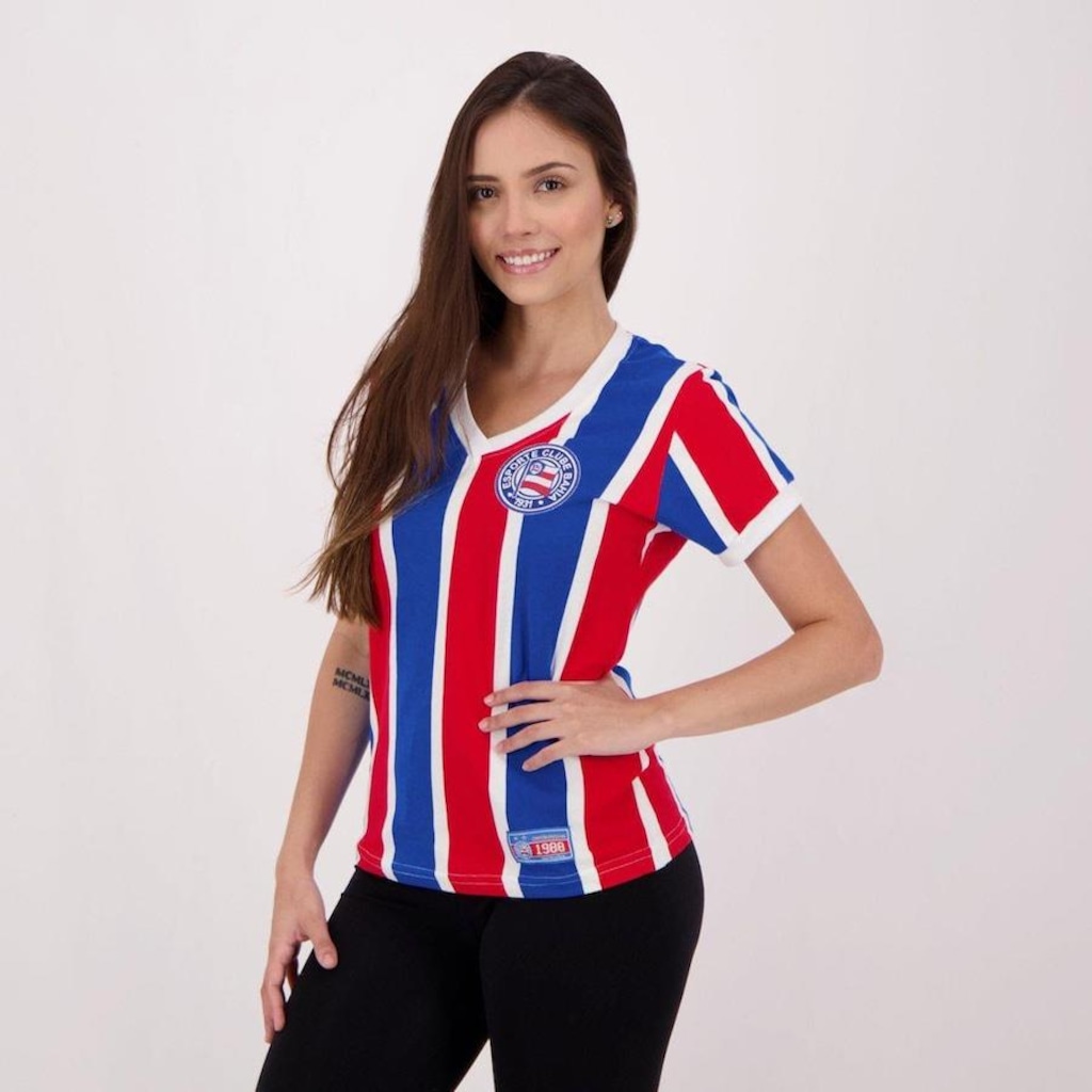 Imagem 2 do produto Camisa do Bahia Retrô 1988 Futfanatics - Feminina