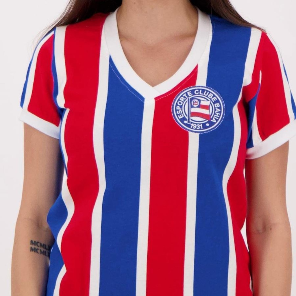 Imagem 4 do produto Camisa do Bahia Retrô 1988 Futfanatics - Feminina